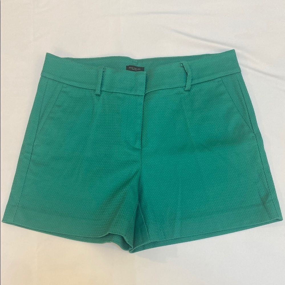Ann Taylor Factory High Waist Green Shorts